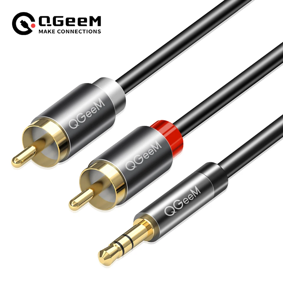 Home Cinema Furniture - QGeeM RCA-Kabel 2RCA auf 3,5mm Audio-Kabel