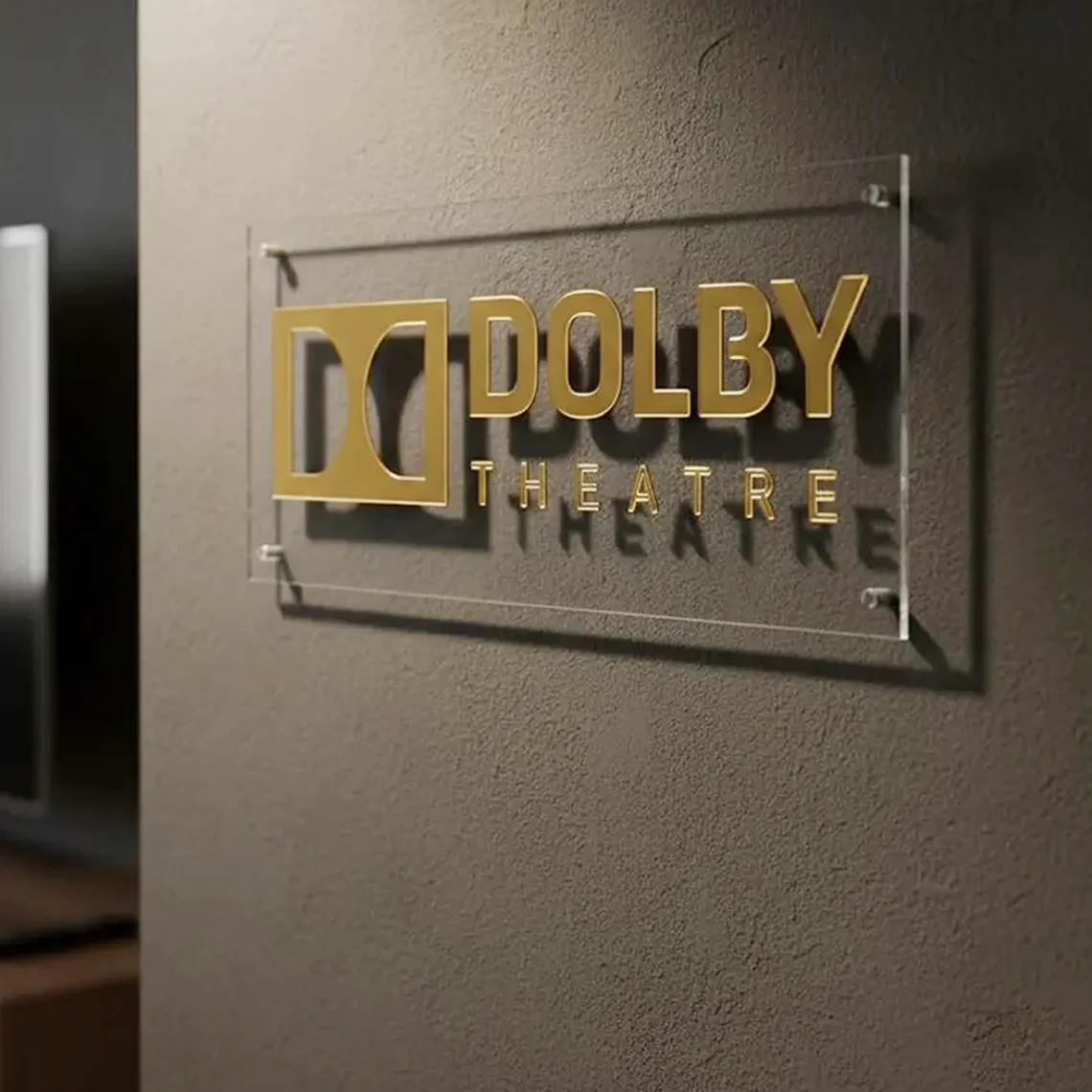 Home Cinema Dolby Atmos - 3D Dolby Atmos Klar-Acryl-Schild 3D Kino
