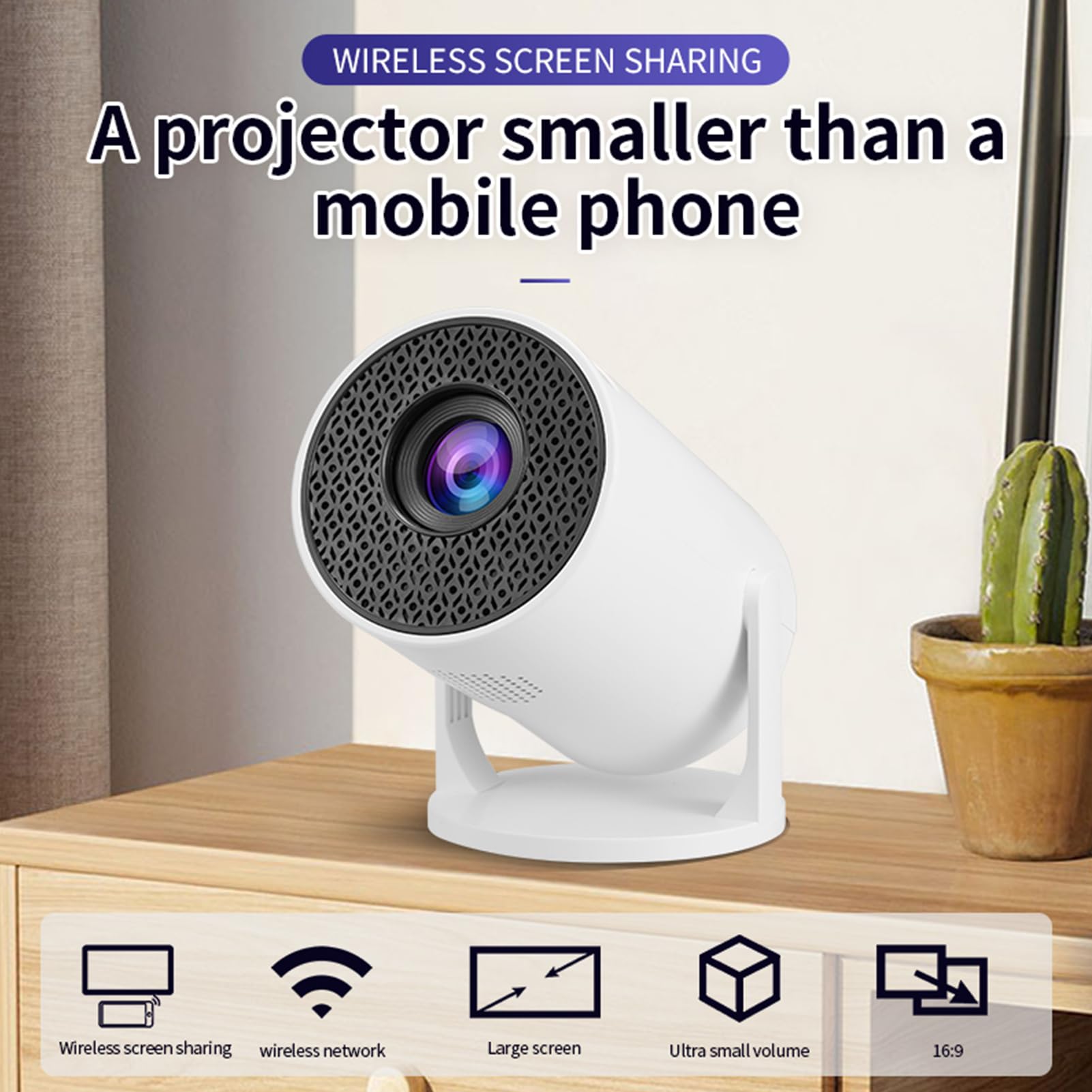 Home Cinema Gaming - M5 8K WLAN 6 Projektor Ultra-High-Definition-Projektor
