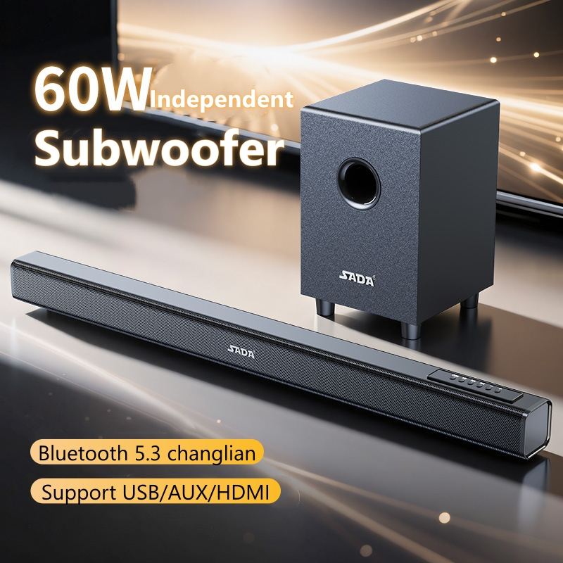 Home Cinema Dolby Atmos - Soundbar mit Subwoofer, SADA 60W Dolby