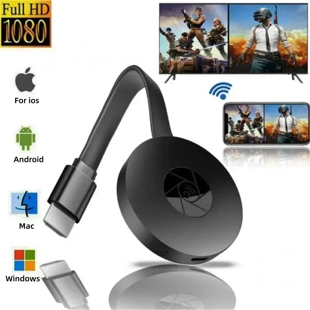 Smart Tv Stick - 1080P Kabelloser HDMI-Dongle WIFI TV-Stick Airplay