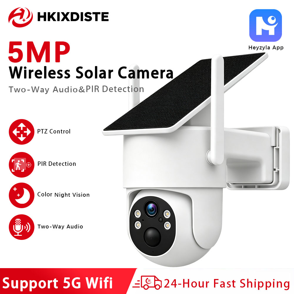 Home Cinema Sony - 5GHz WiFi 5MP Solarbetriebene PTZ-Kamera für