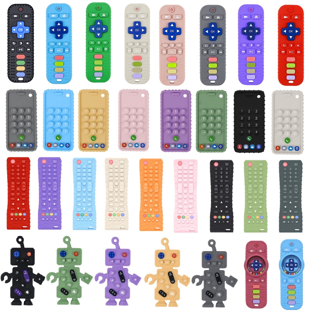 Smart Tv Stick - 40 Stile Silikon-Simulations-TV-Fernbedienungsform Beruhigendes Spielzeug Baby