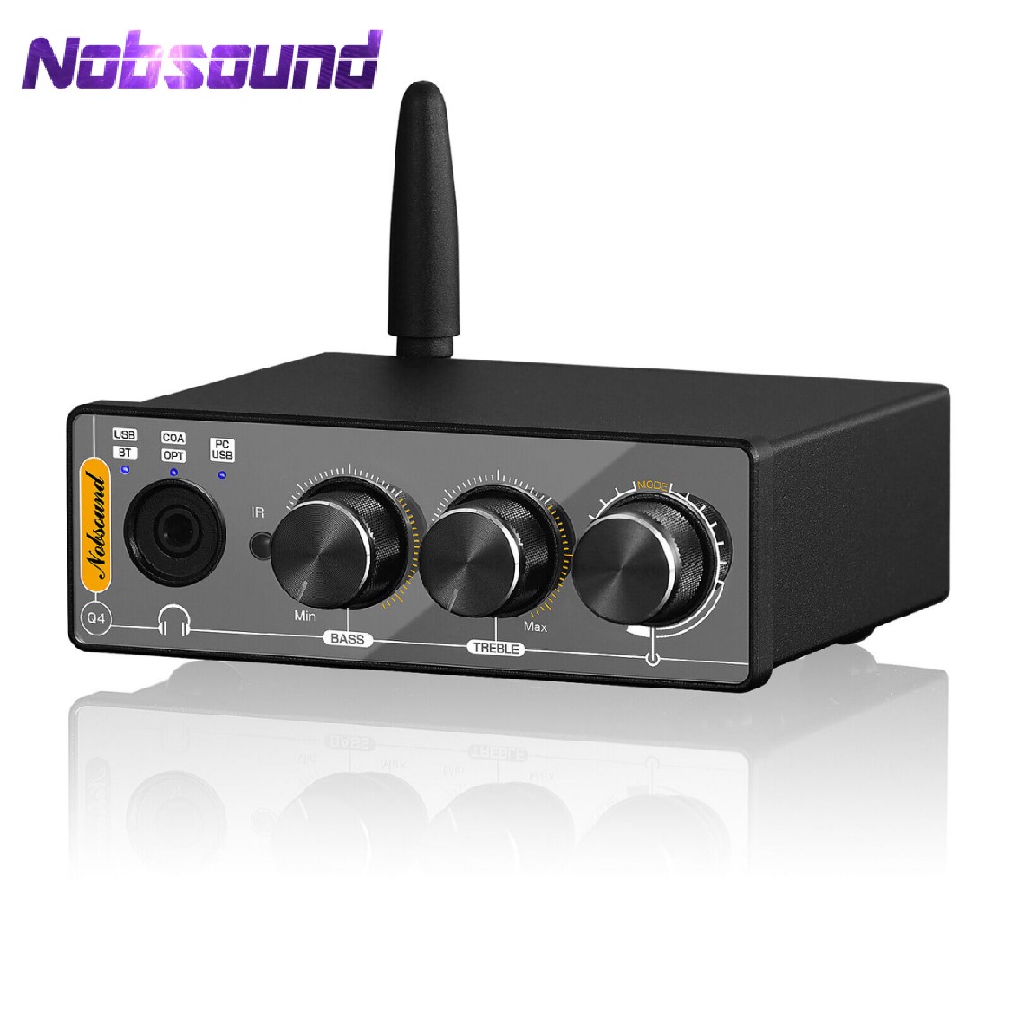 Home Cinema Receiver - Nobsound Q4 Mini Ddigital-Analog-Konverter Bluetooth-Empfänger S/PDIF