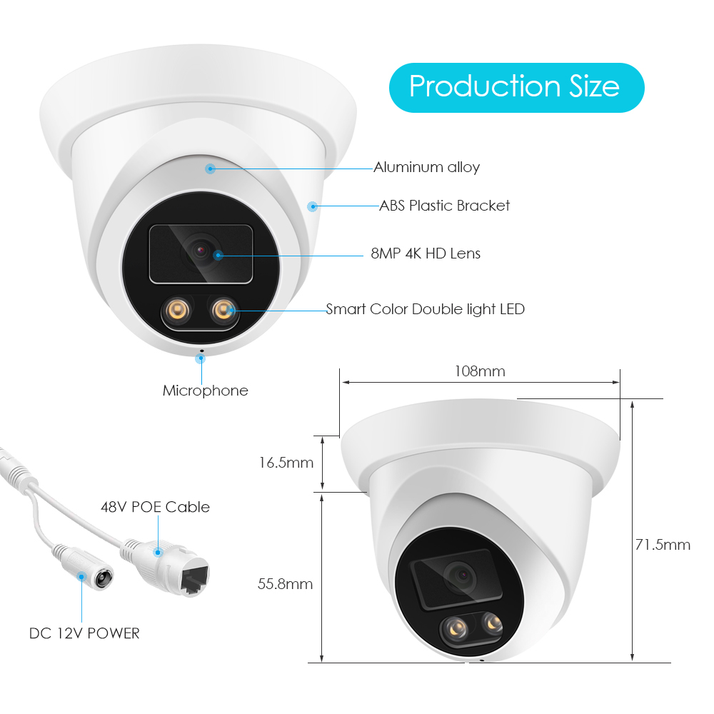 4K 8MP IP Kamera Audio Outdoor – Home Cinema Sony Bewertung und Preis