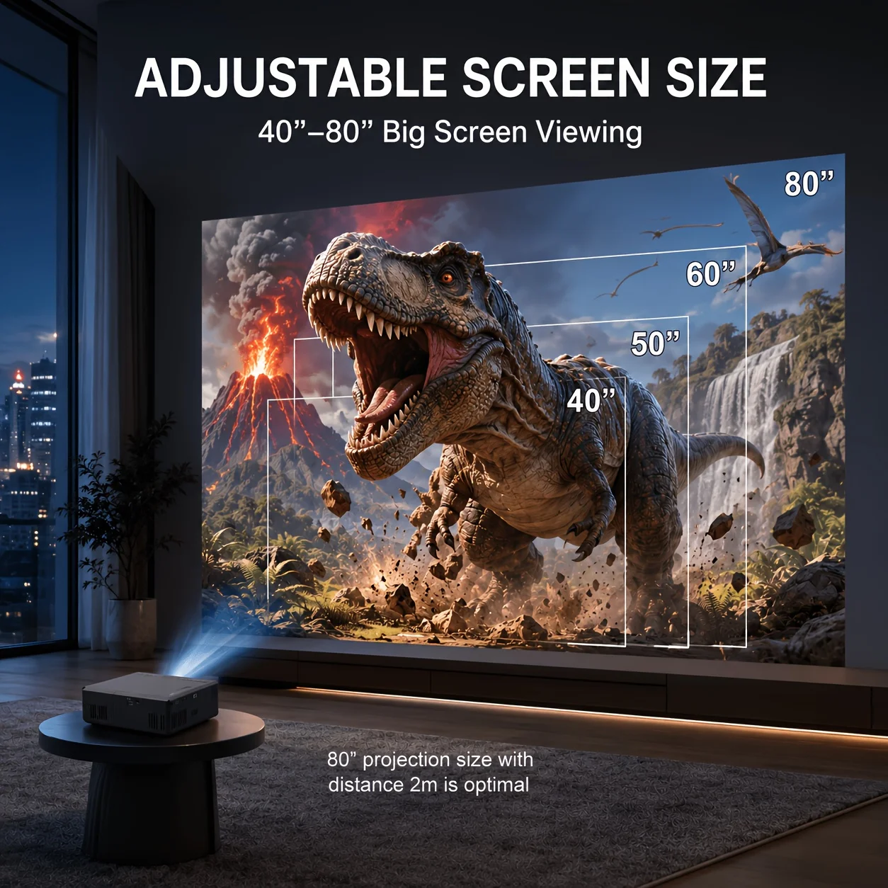 Mini tragbarer Projektor, komp – Home Cinema Gaming Bewertung und Preis