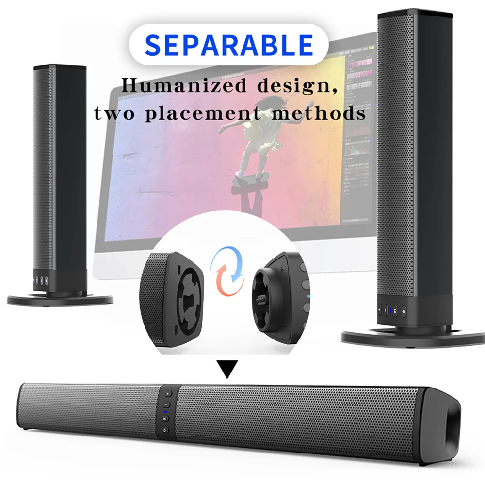 Drahtlose Bluetooth-TV-Soundba – Soundbar Bluetooth Home Bewertung und Preis