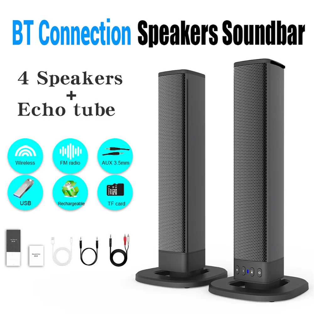 Drahtlose Bluetooth-TV-Soundba – Soundbar Bluetooth Home Bewertung und Preis
