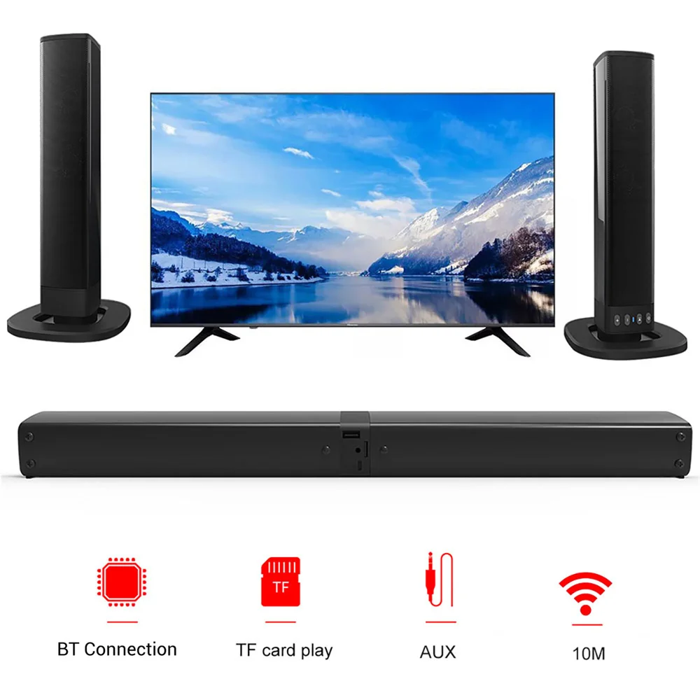 Drahtlose Bluetooth-TV-Soundba – Soundbar Bluetooth Home Bewertung und Preis
