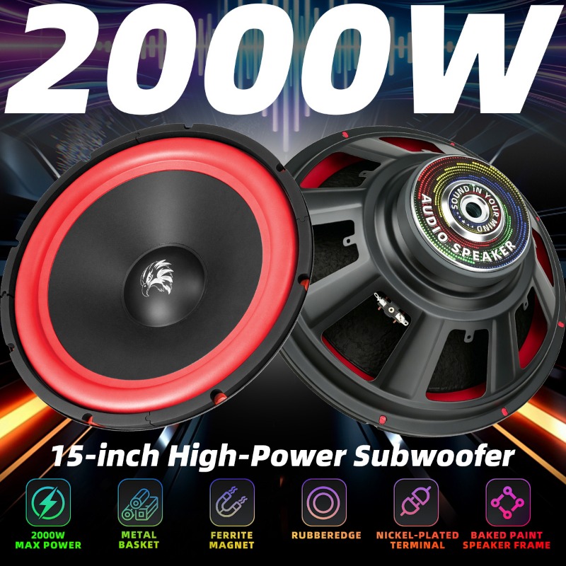1 Stück 15 Zoll Auto-Subwoofer – Home Cinema Theater Bewertung und Preis