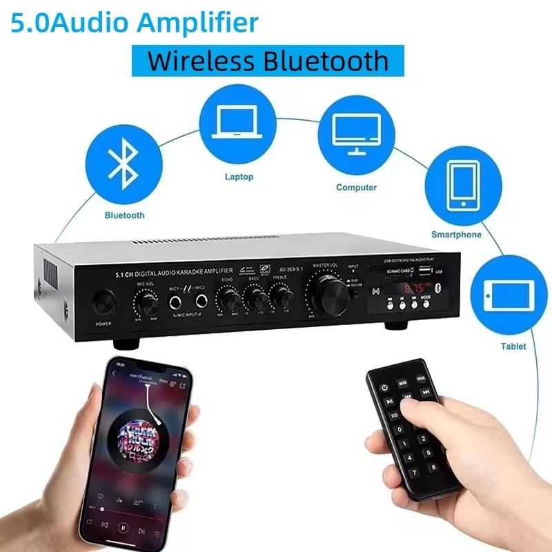 AV-369BT Bluetooth 5.1 Sound L – Home Cinema Receiver Bewertung und Preis