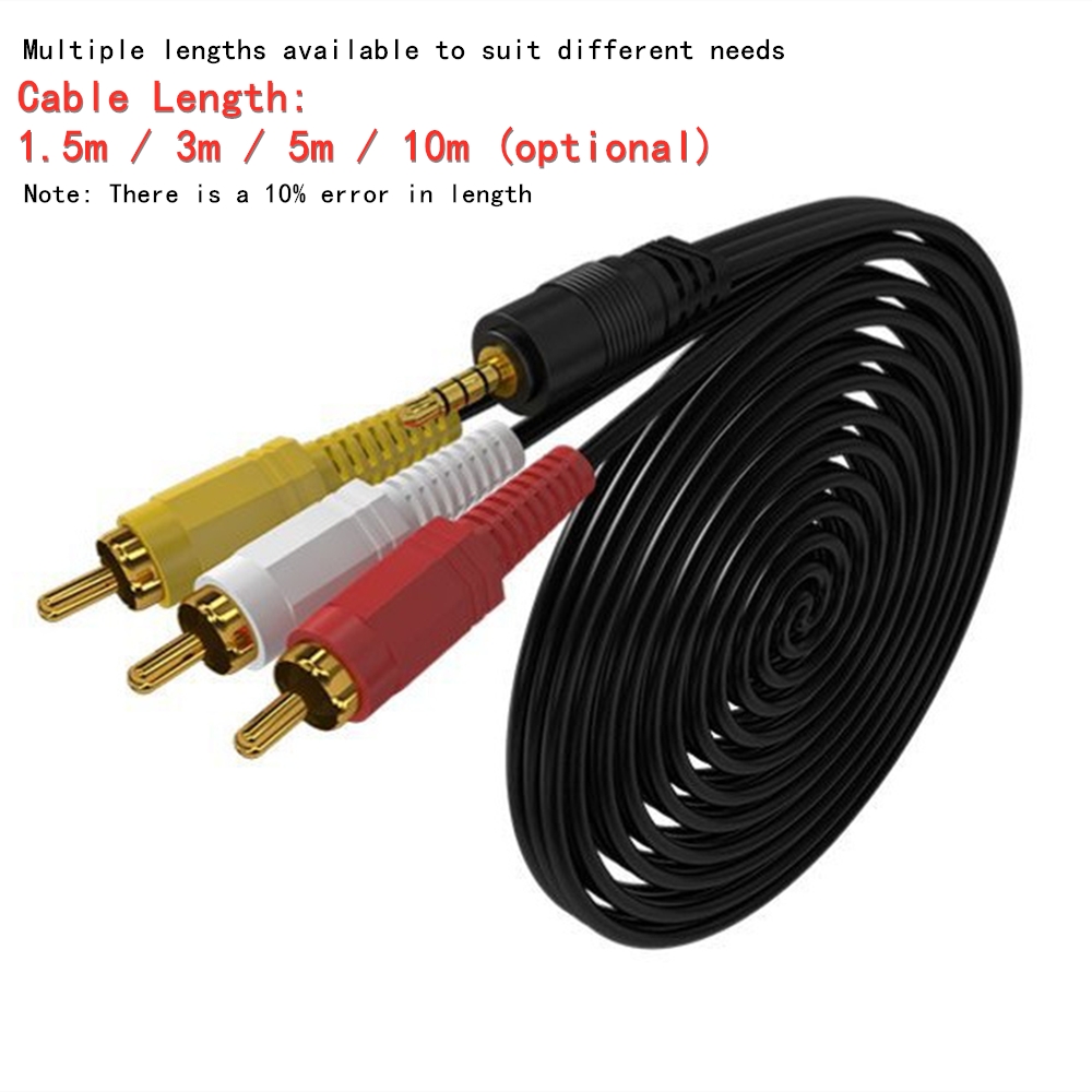 3,5 mm auf 3 Cinch-Audio-Video – Home Cinema Furniture Bewertung und Preis