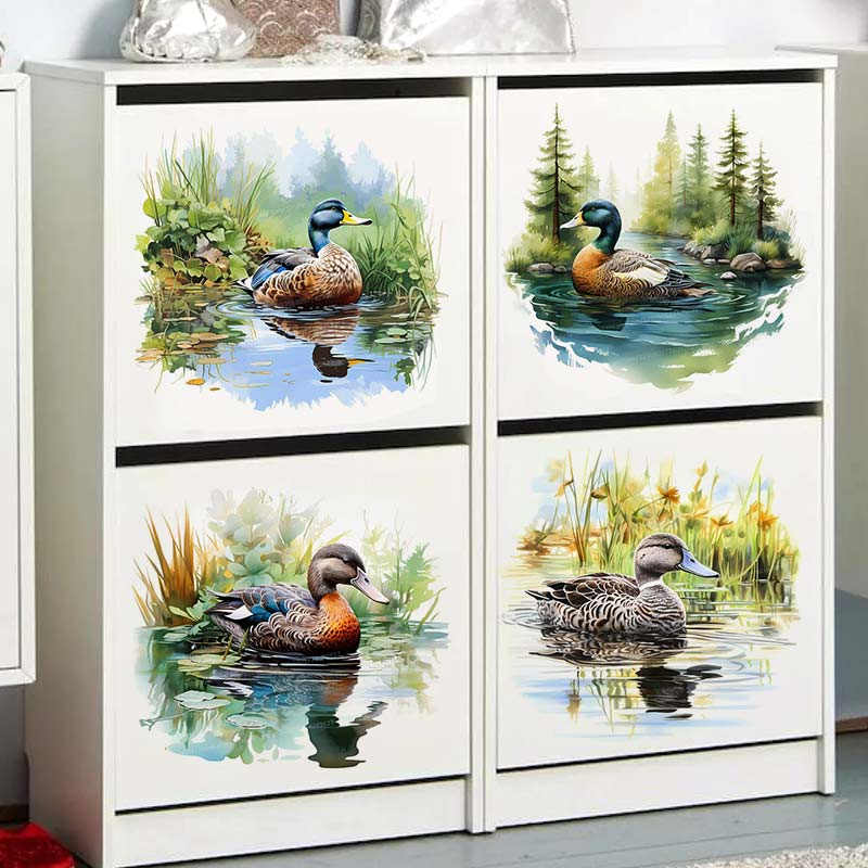 Niedliche bunte schwimmende En – Home Cinema Wallpaper Bewertung und Preis