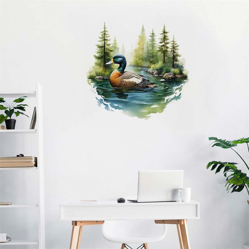 Niedliche bunte schwimmende En – Home Cinema Wallpaper Bewertung und Preis