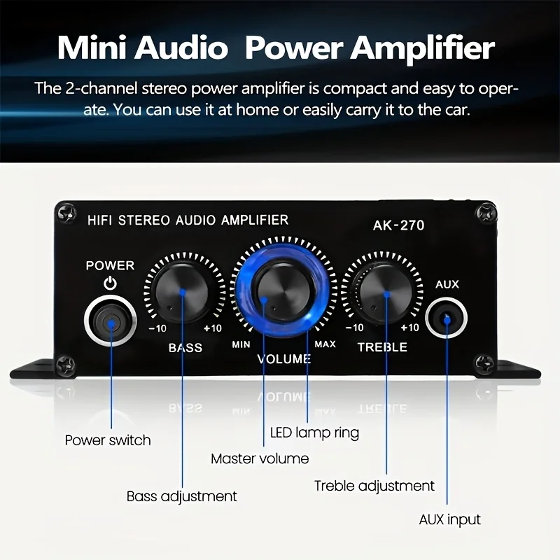 AK-270 400W Mini-Leistungsvers – Home Cinema Theater Bewertung und Preis