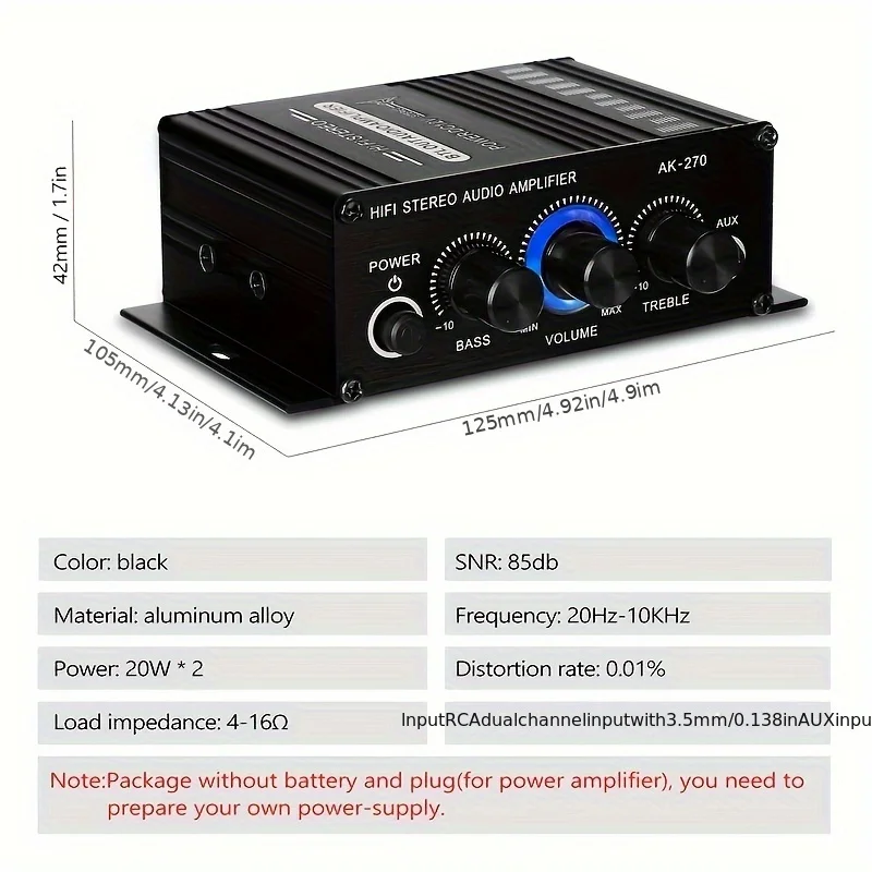 AK-270 400W Mini-Leistungsvers – Home Cinema Theater Bewertung und Preis