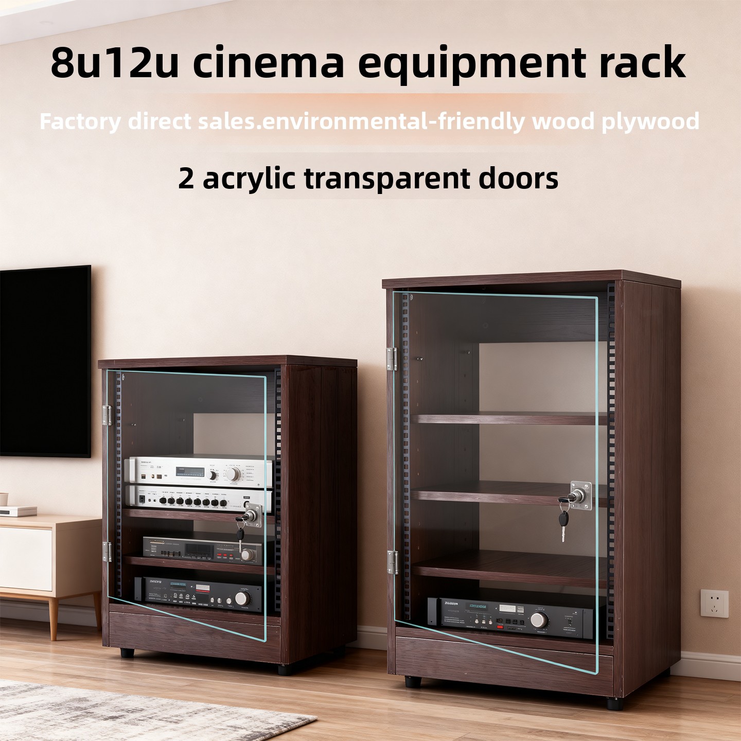 Transparente Vordertür 8U - 16 – Home Cinema Usa Bewertung und Preis